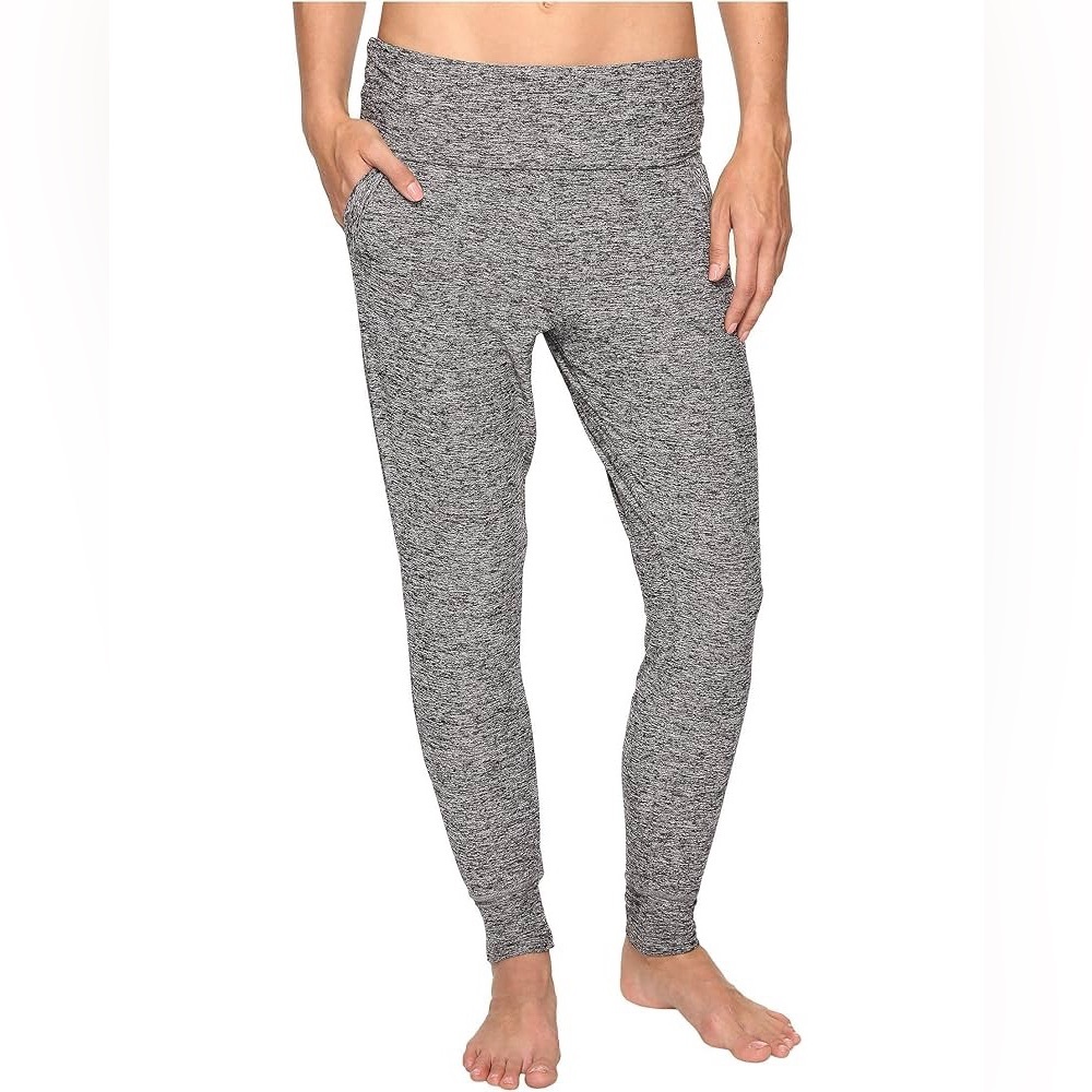 Beyond Yoga Spacedye Feather Weight Foldover Long Sweatpants Grey M Medium